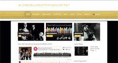 Desktop Screenshot of elisehallsaxophonequartet.com